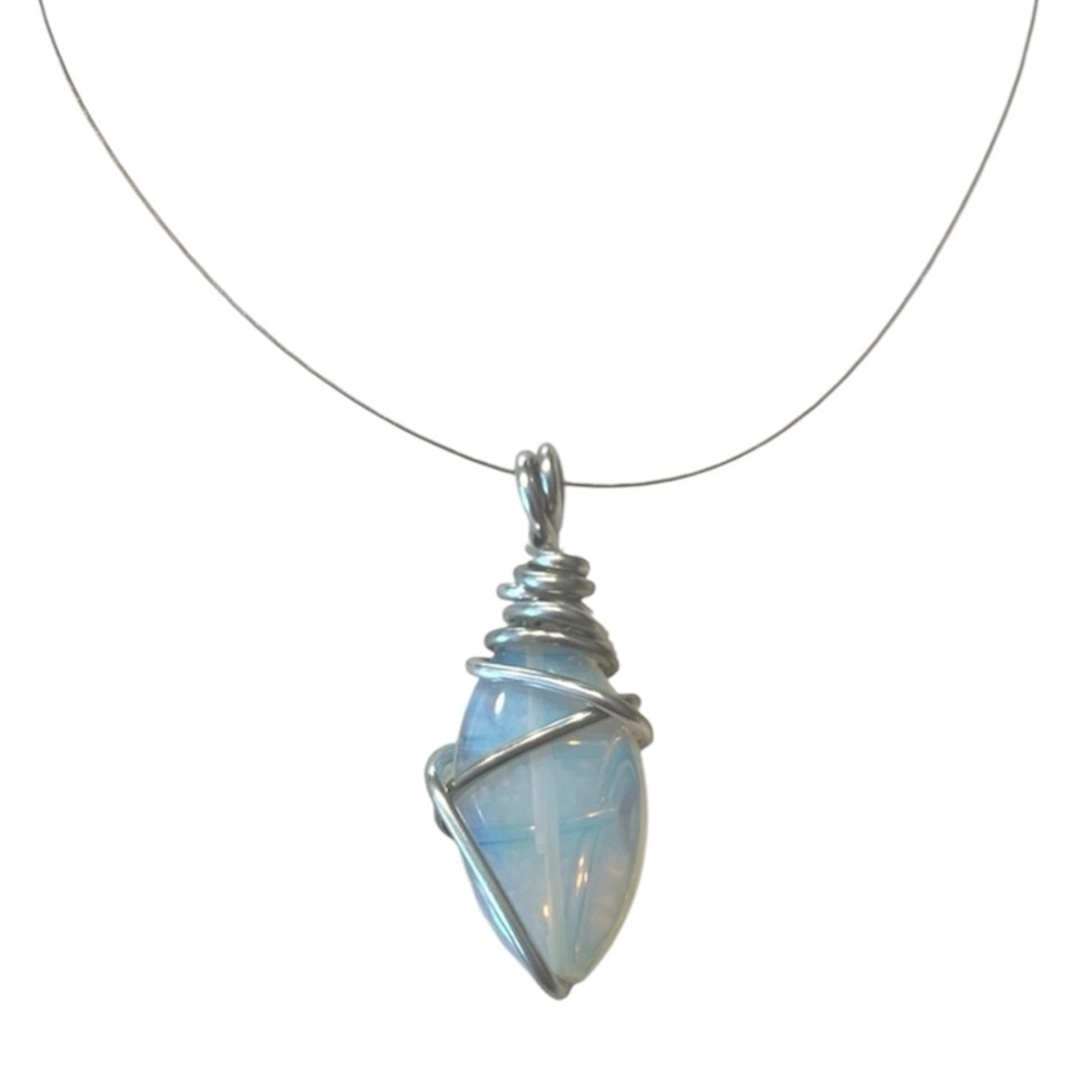Gorgeous handmade necklace with unique pendant. Statement. Mystic